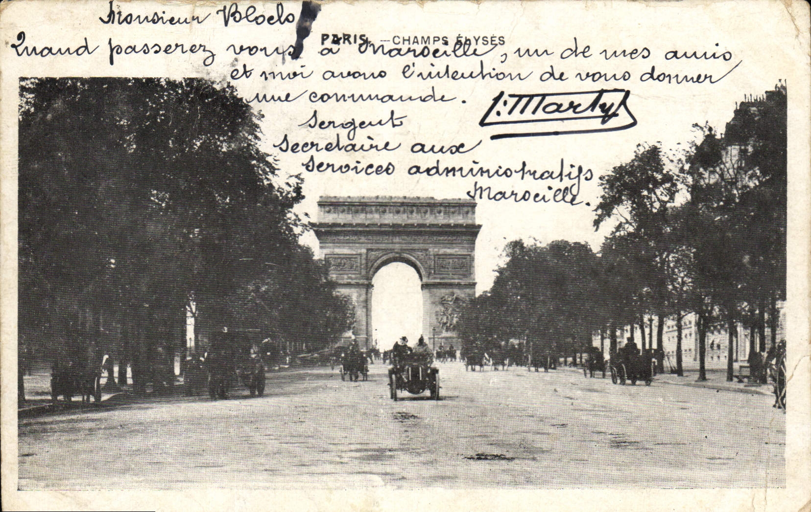 CPA Paris Champs Elysees 