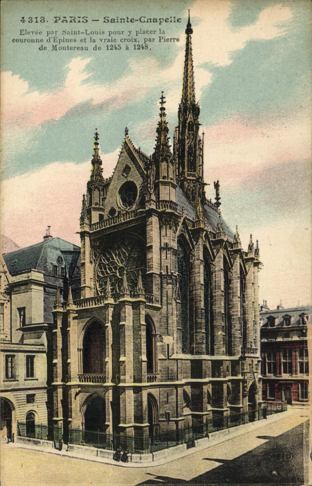 CPA Paris Saint Chapelle Elevee par Saint Louis pour y placer la couronne d'Epines et la Vraie Croix