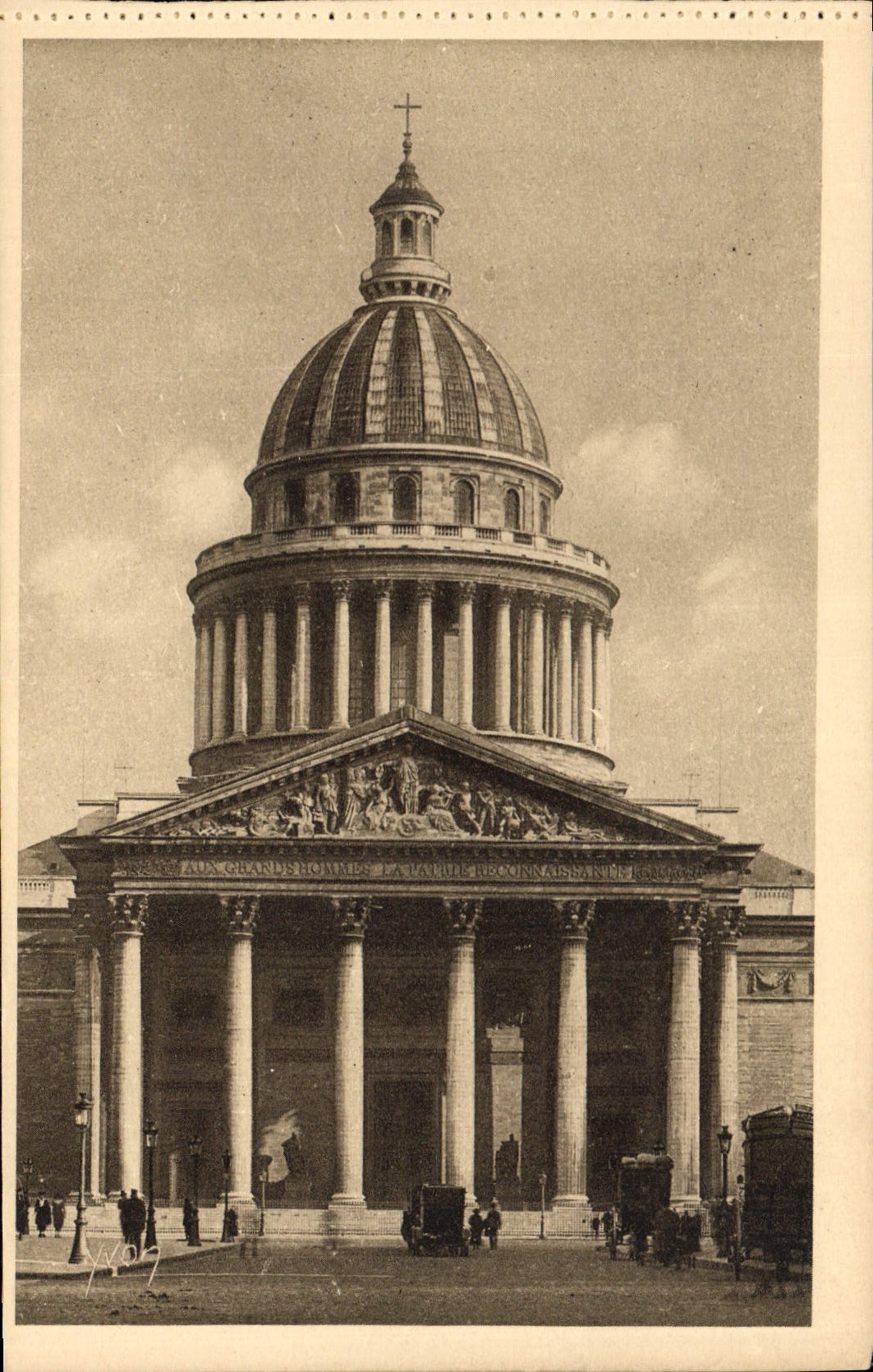 CPA Paris en Flanant le Pantheon 