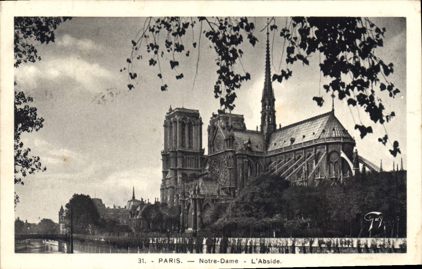 CPA Paris Notre Dame l'Abside