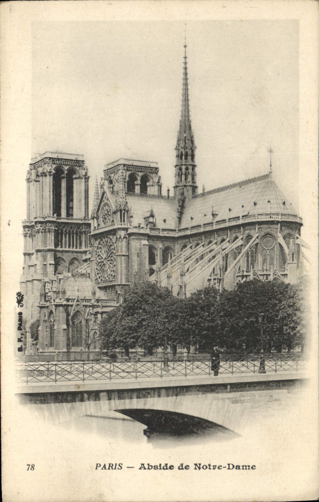 CPA Paris Abside de Notre Dame