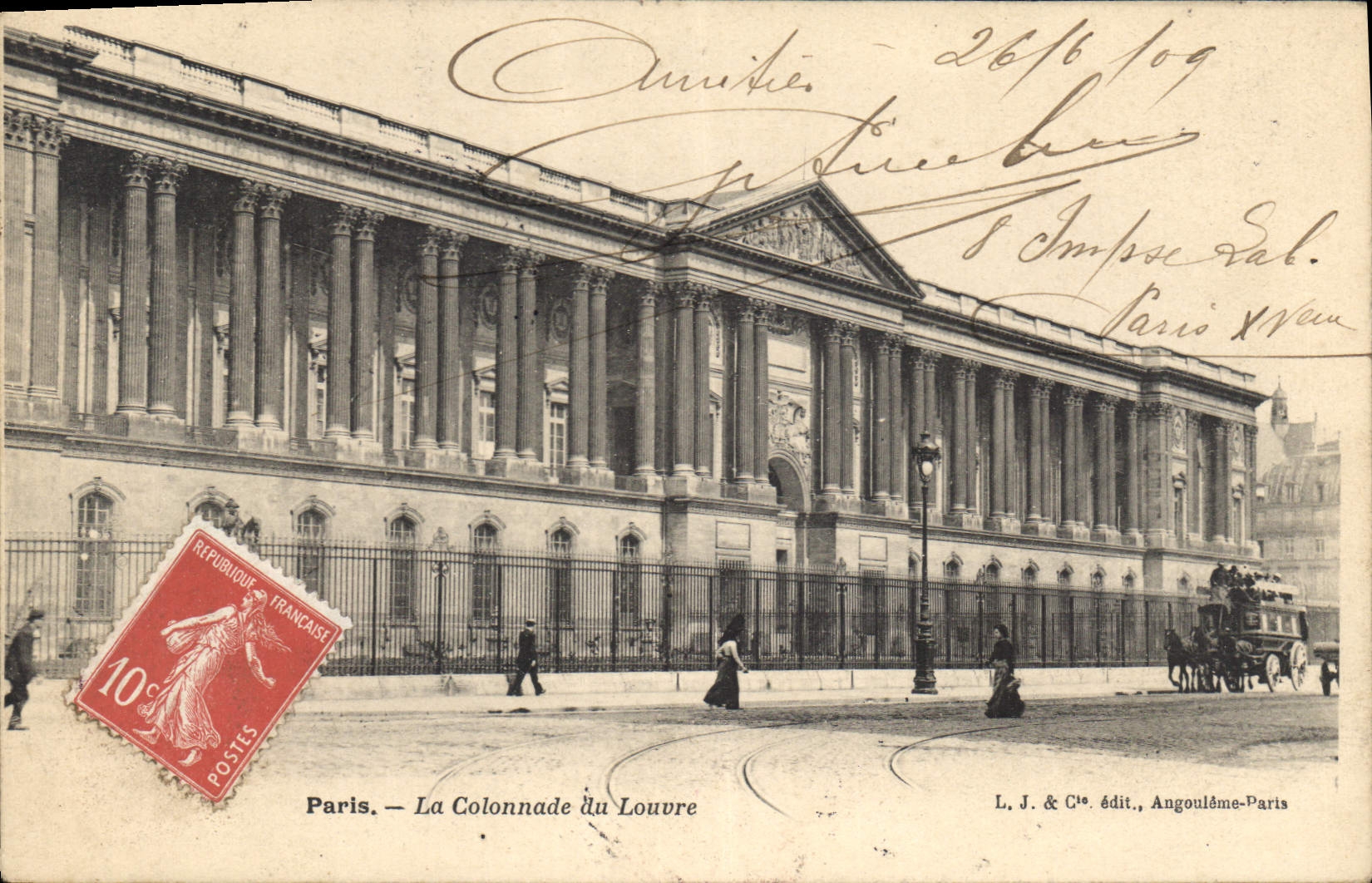 CPA Paris la Colonnade du Louvre 