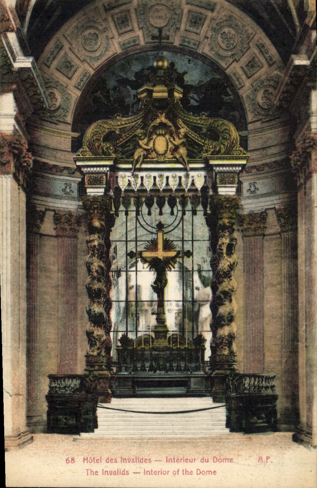 CPA Hotel des Invalides Interieur du Dome 