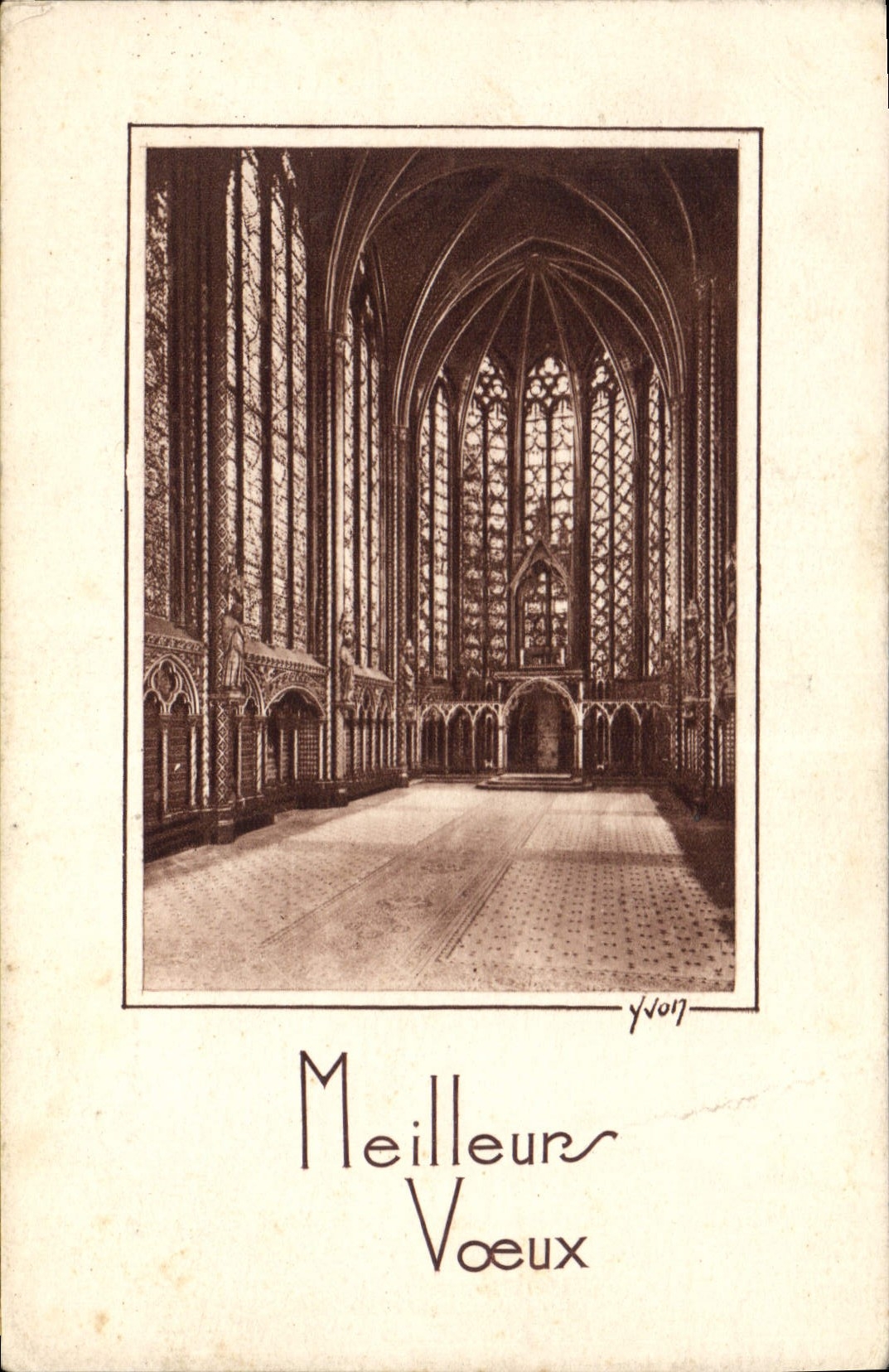 CPA Paris Interieur Ste Chapelle 