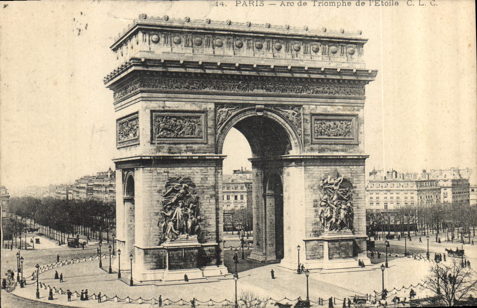 CPA Paris Arc de Triomphe de l'Etoile 