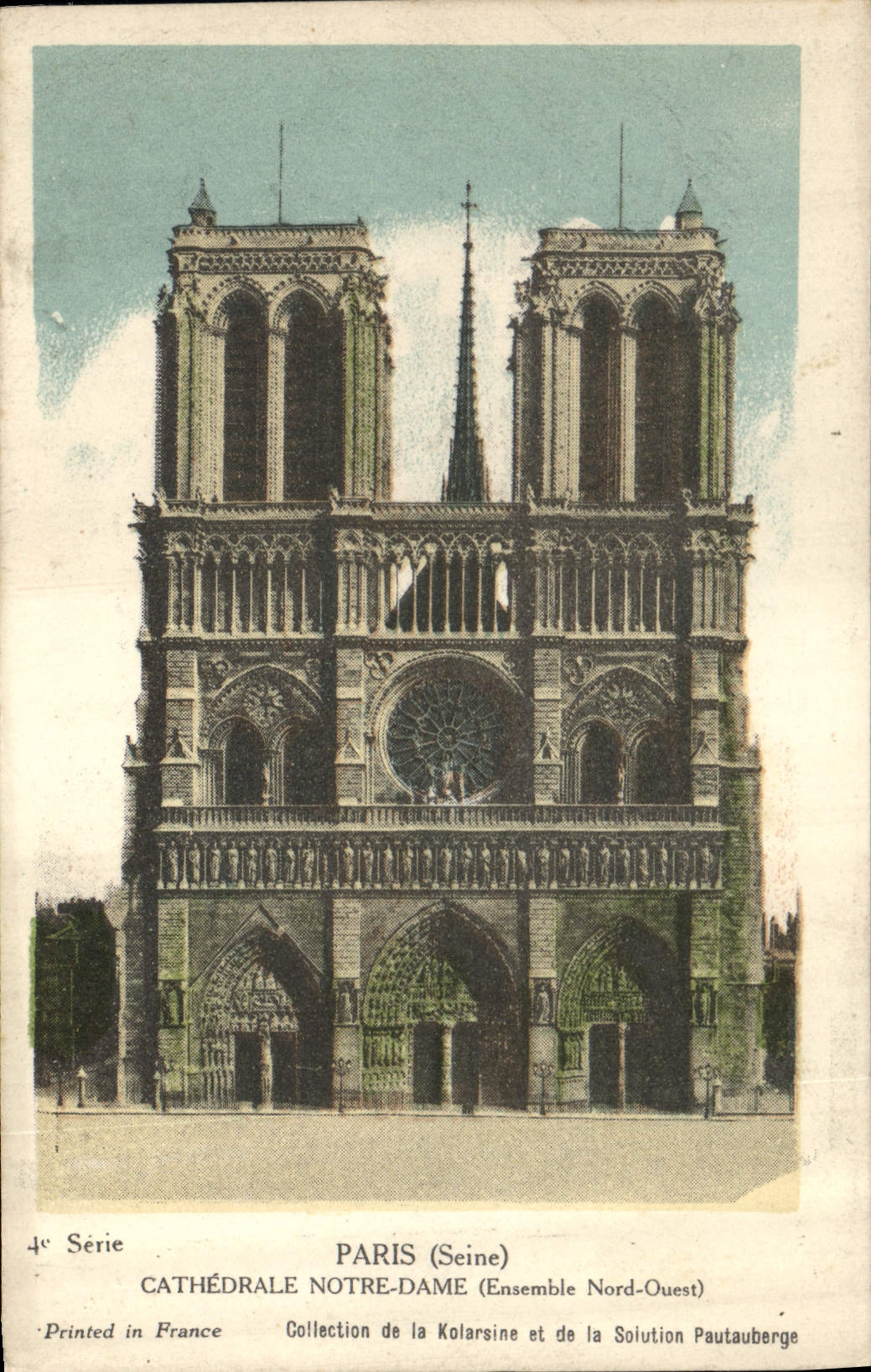 CPA Paris Cathedrale Notre Dame Ensemble Nord Ouest 