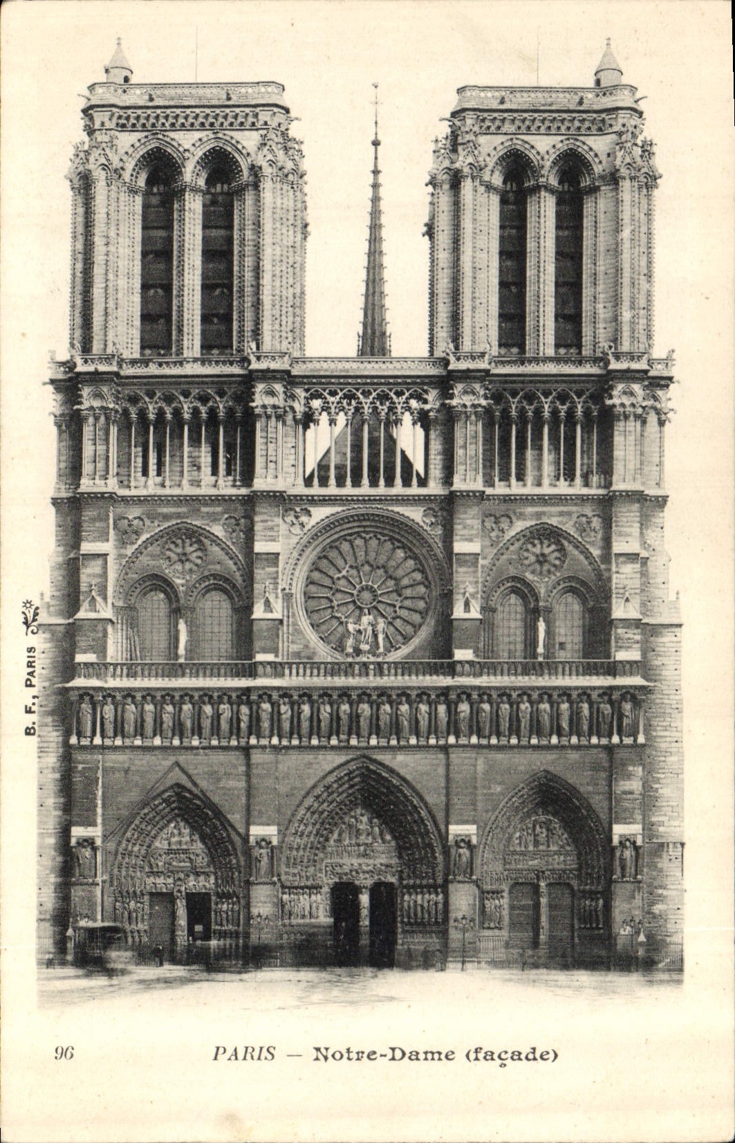 CPA Paris Notre Dame Facade 