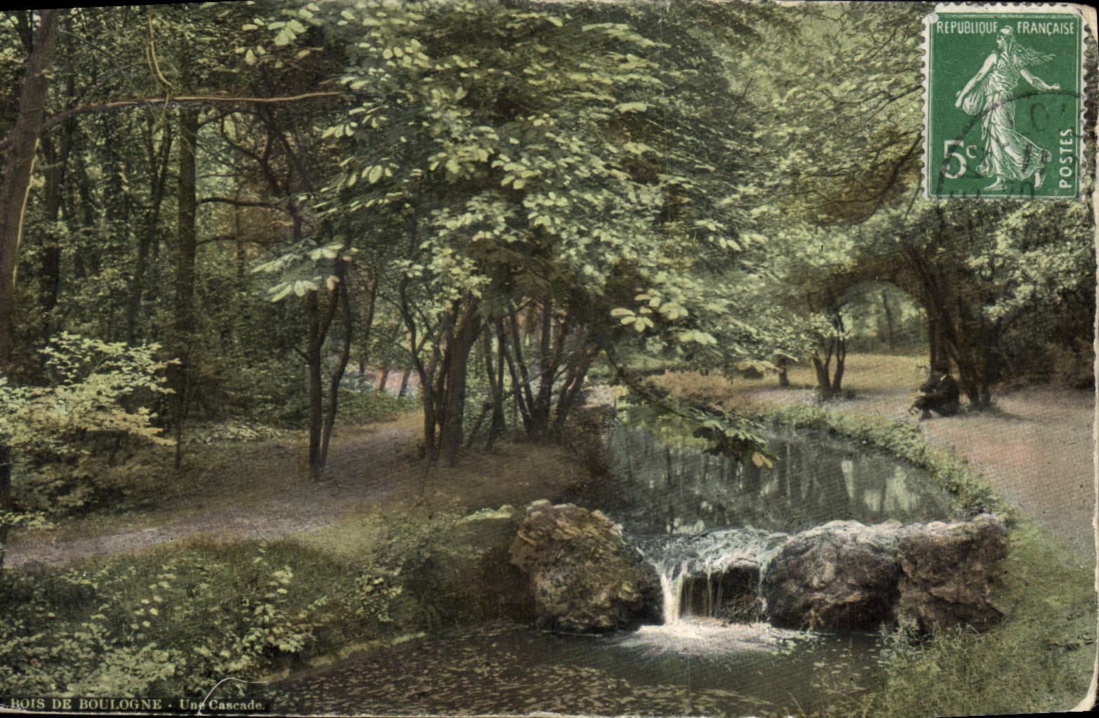 CPA Bois de Boulogne les Cascade 
