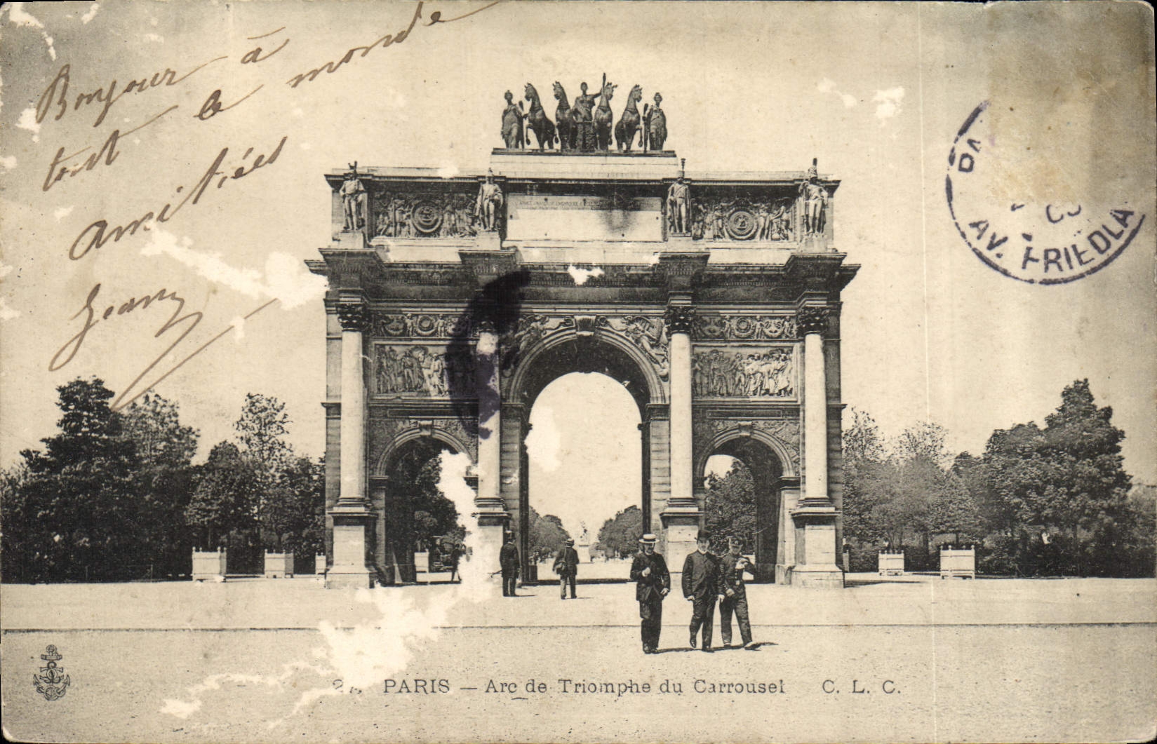 CPA Paris Arc de Triomphe du Carrousel 