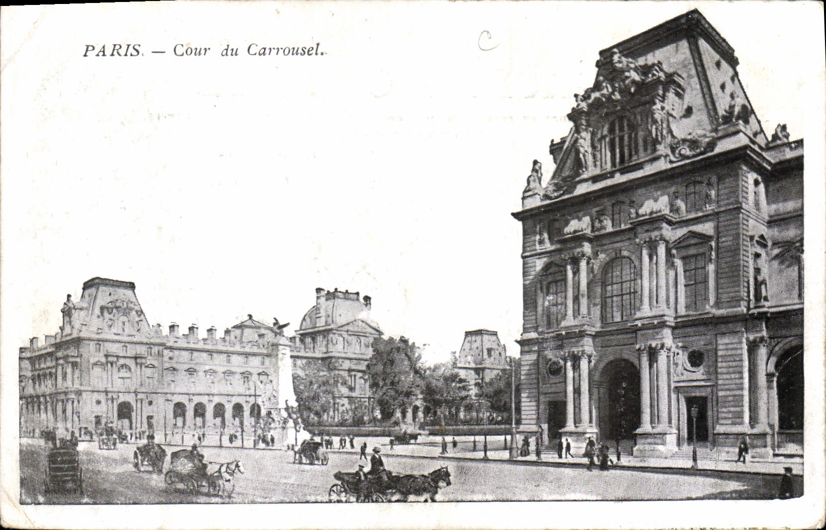 CPA Paris Cour du Carrousel 