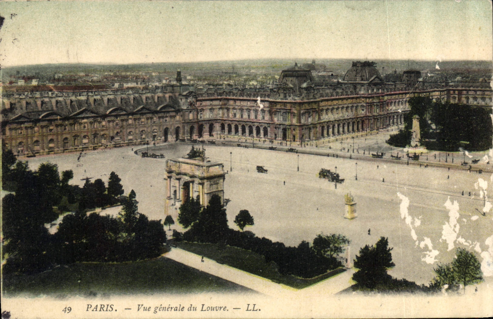 CPA Paris Vue generale du Louvre