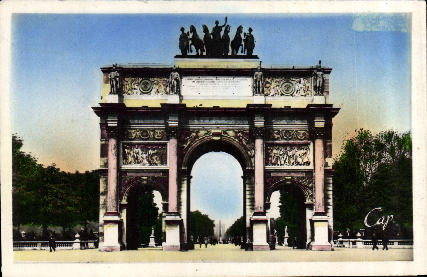 CPA Paris l'Arc de Triomphe du Carrousel