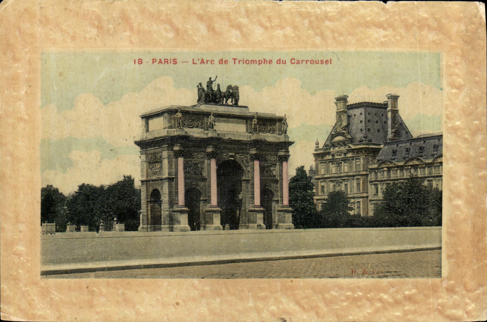 CPA Paris l'Arc de Triomphe du Carrousel