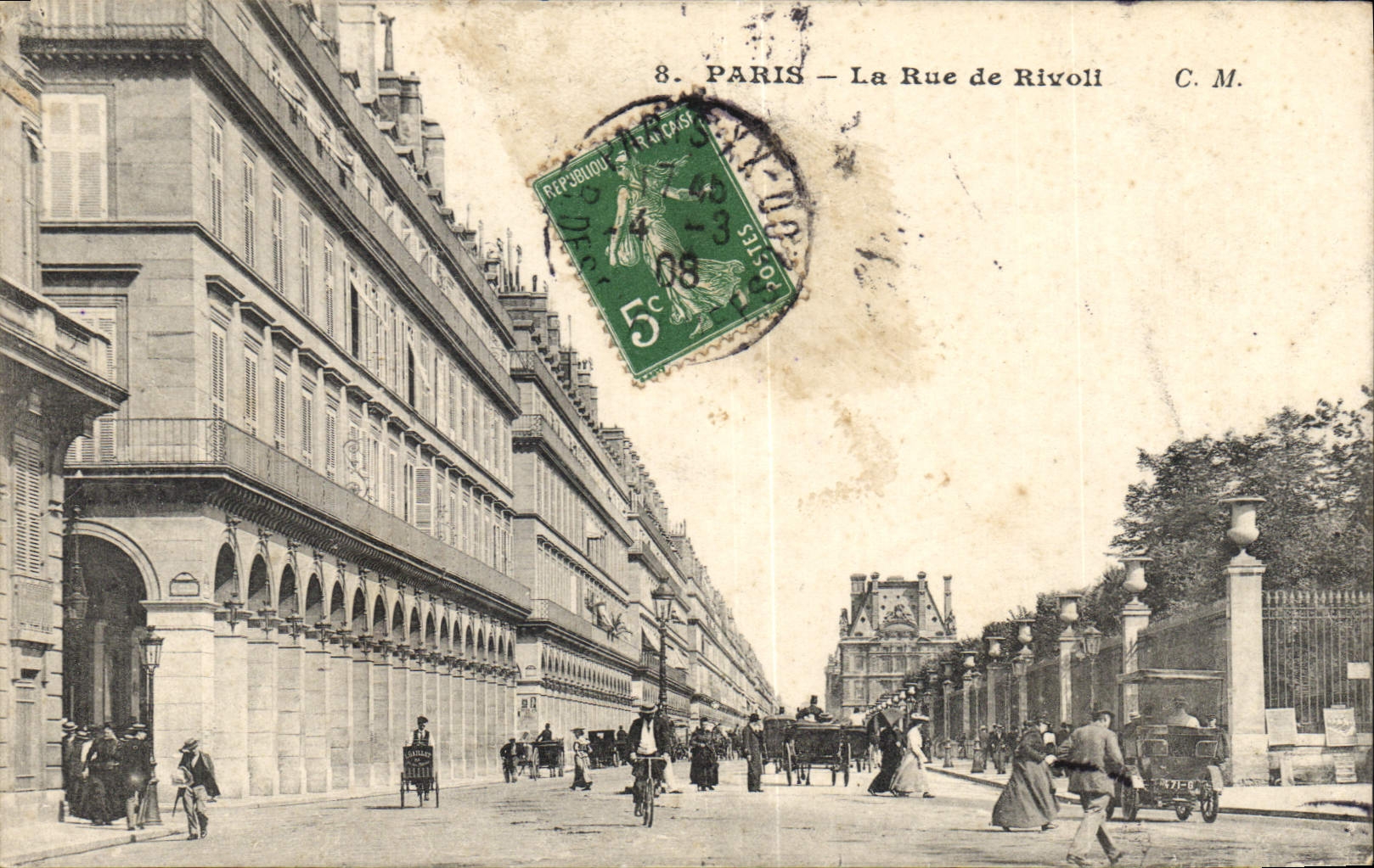 CPA Paris la Rue de Rivoli 