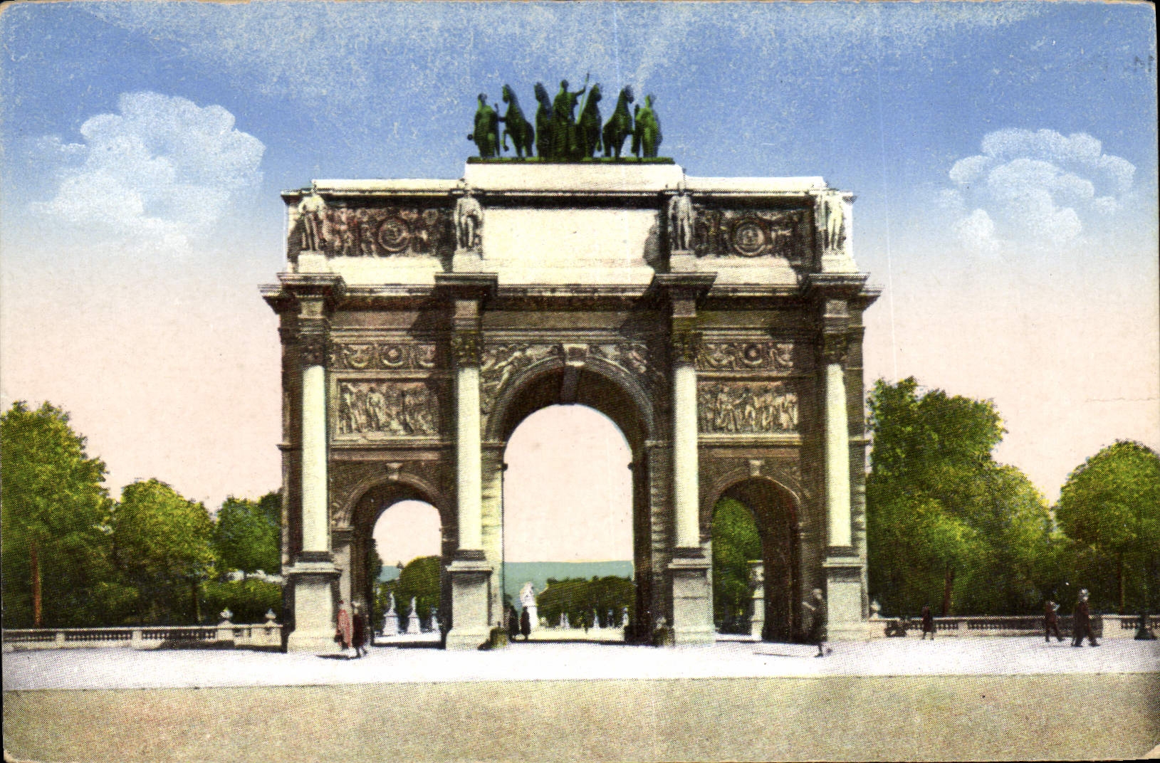 CPA Paris Arc de Triomphe du Carrousel 