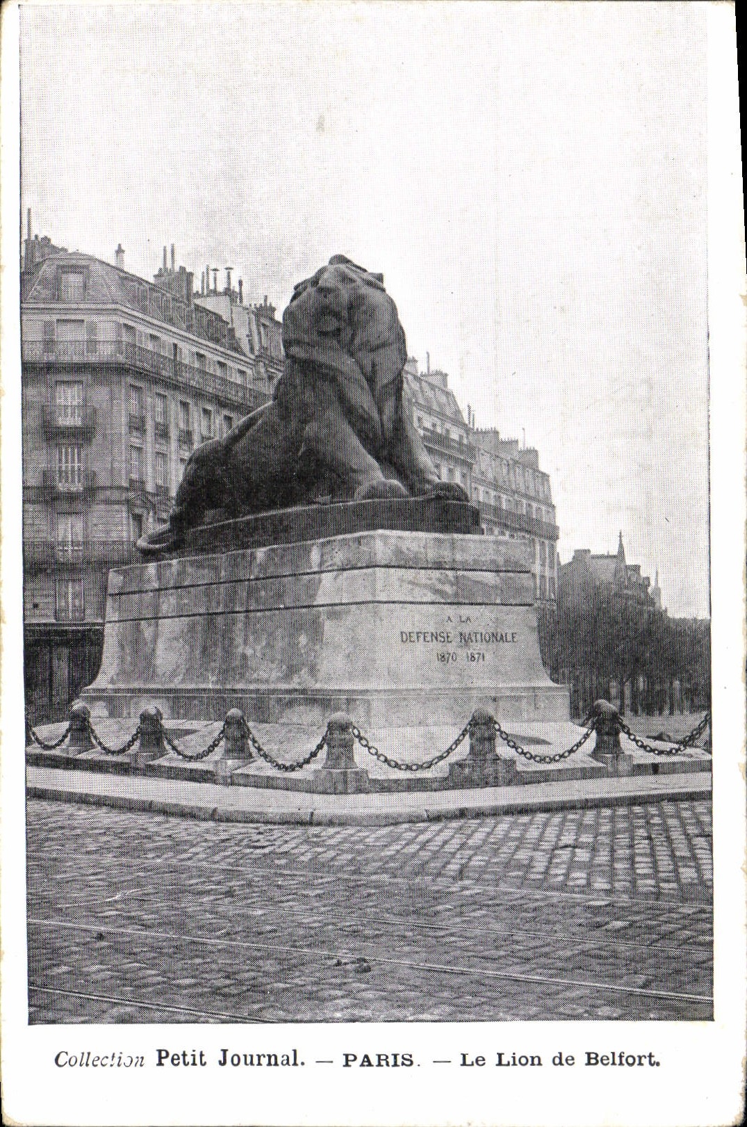 CPA Collection petit Journal Paris le Lion de Belfort