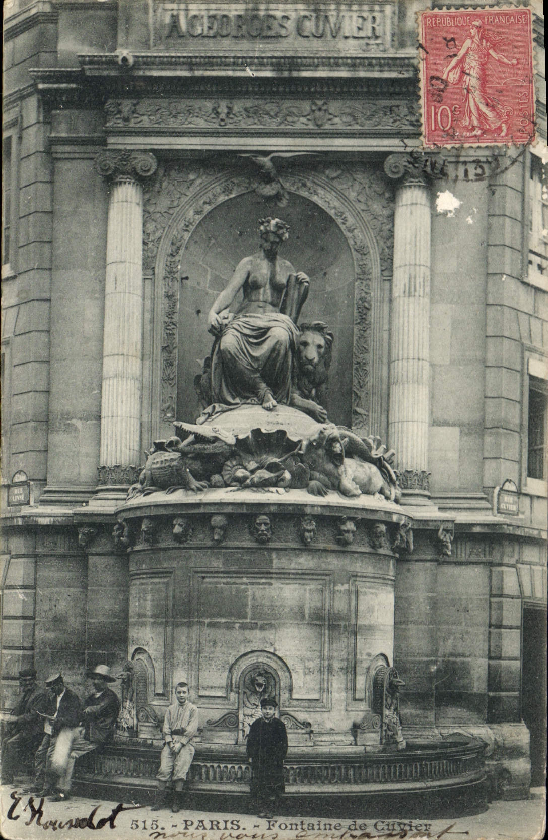 CPA Paris Fontaine de Cuvier 