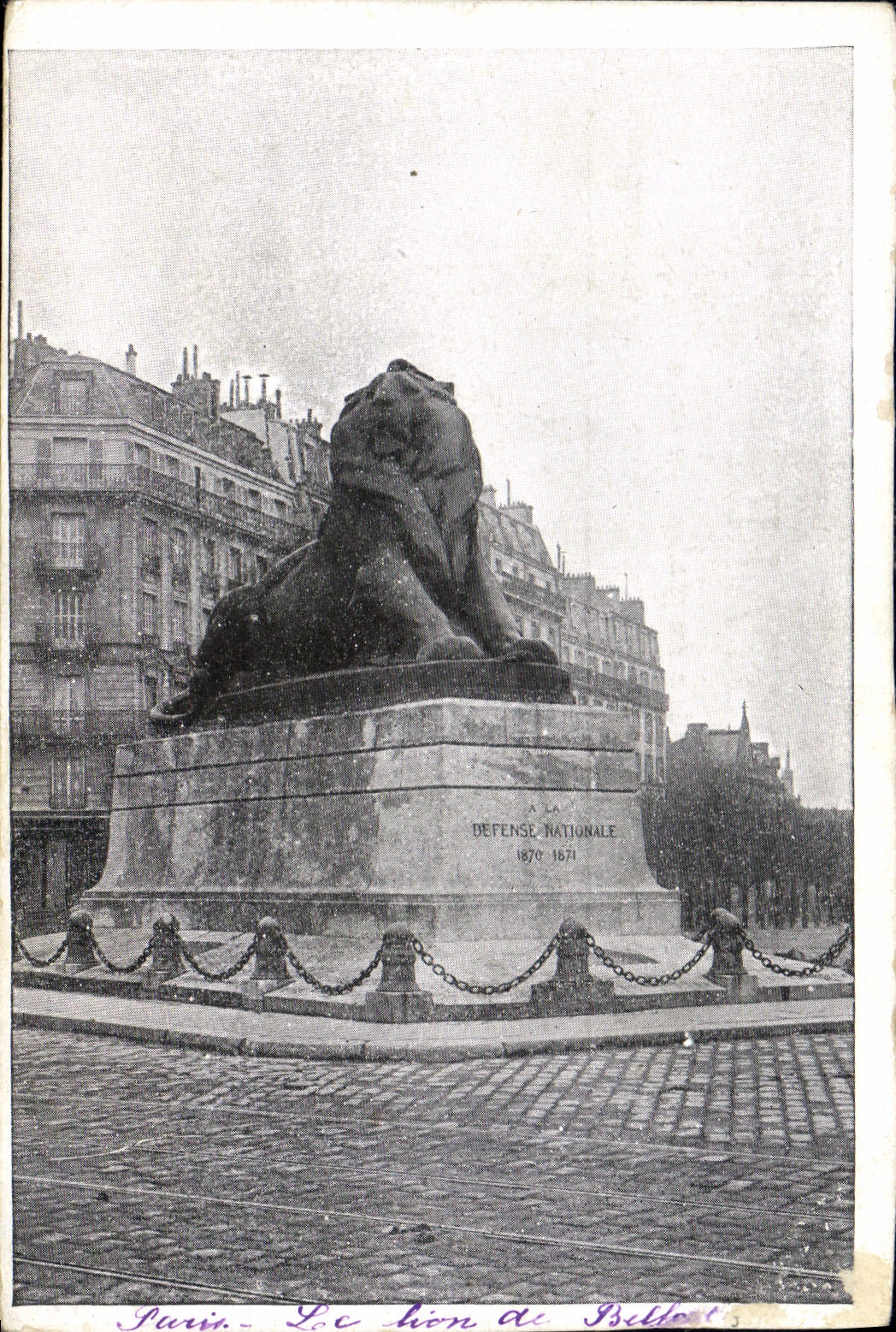 CPA Paris le Lion de Belfort 