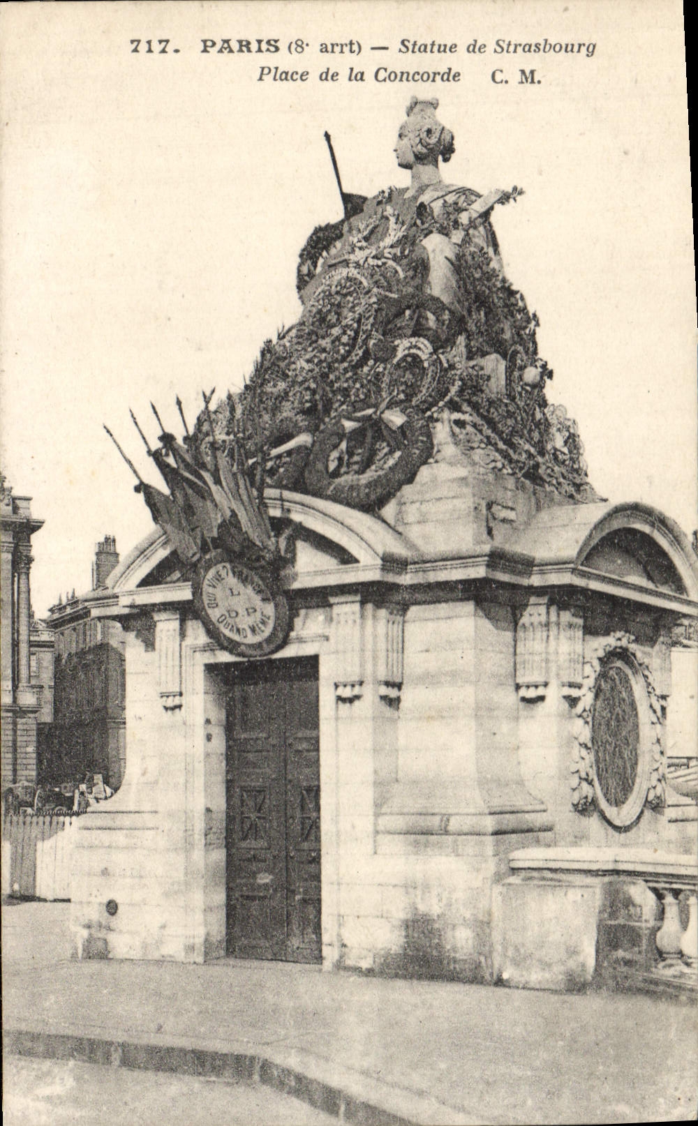 CPA Paris 8e arrt Statue de Strasbourg Place de la Concorde
