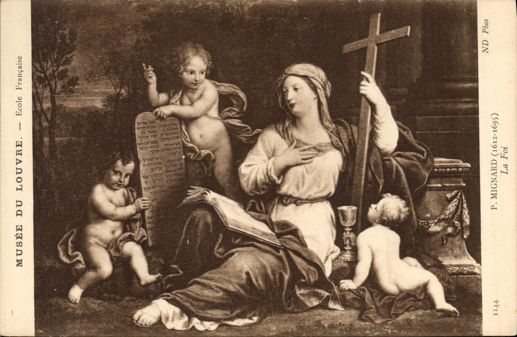 CPA Musee du Louvre Ecole Francaise  Mignard La foi