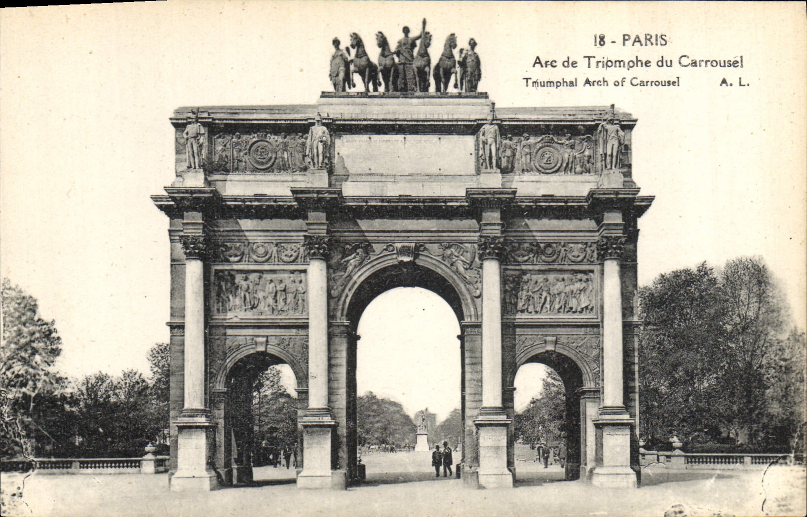 CPA Paris Arc de Triomphe du Carrousel