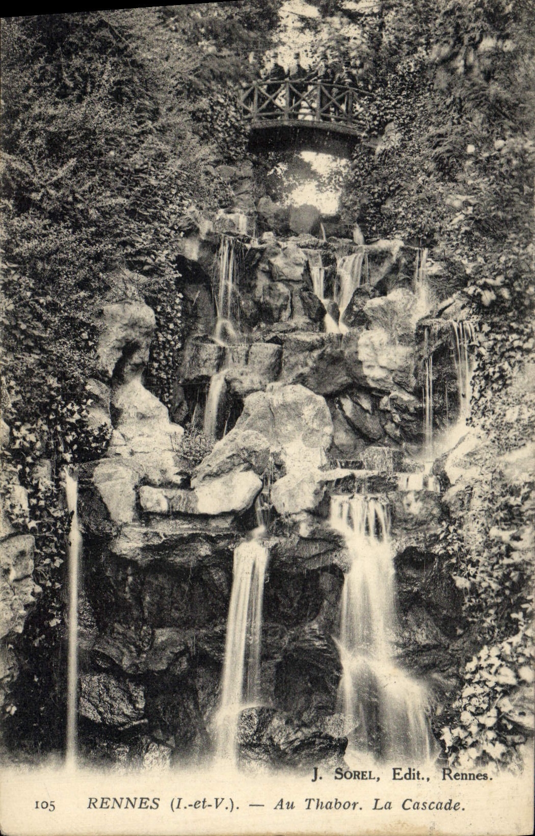 CPA Rennes I et V au Thabor la Cascade 