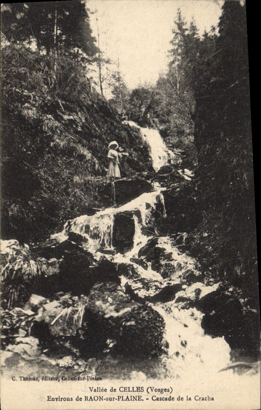 CPA Vallee de Celles Vosges Environs de Raon sur Plaine Cascade de la Cracha 