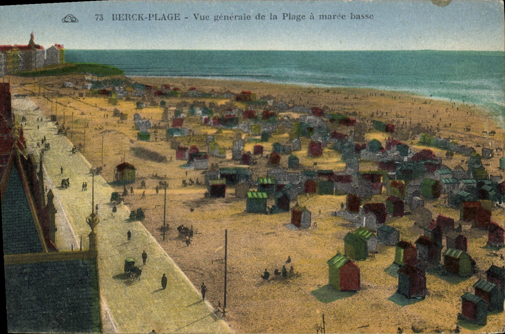 CPA Berck Plage Vue generale de la Plage a maree basse 