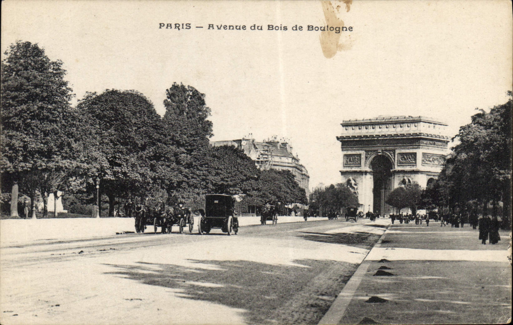 CPA Paris Avenue du Bois de Boulogne 