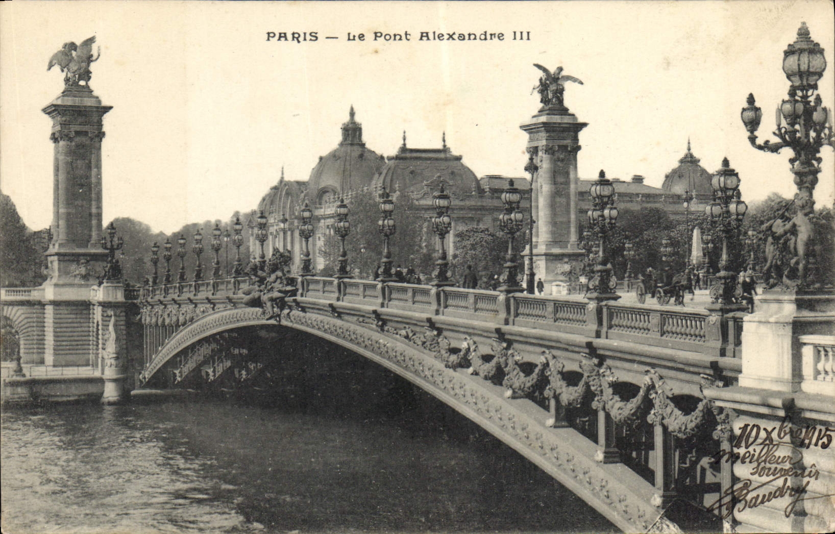 CPA Paris Le Pont Alexandre III 