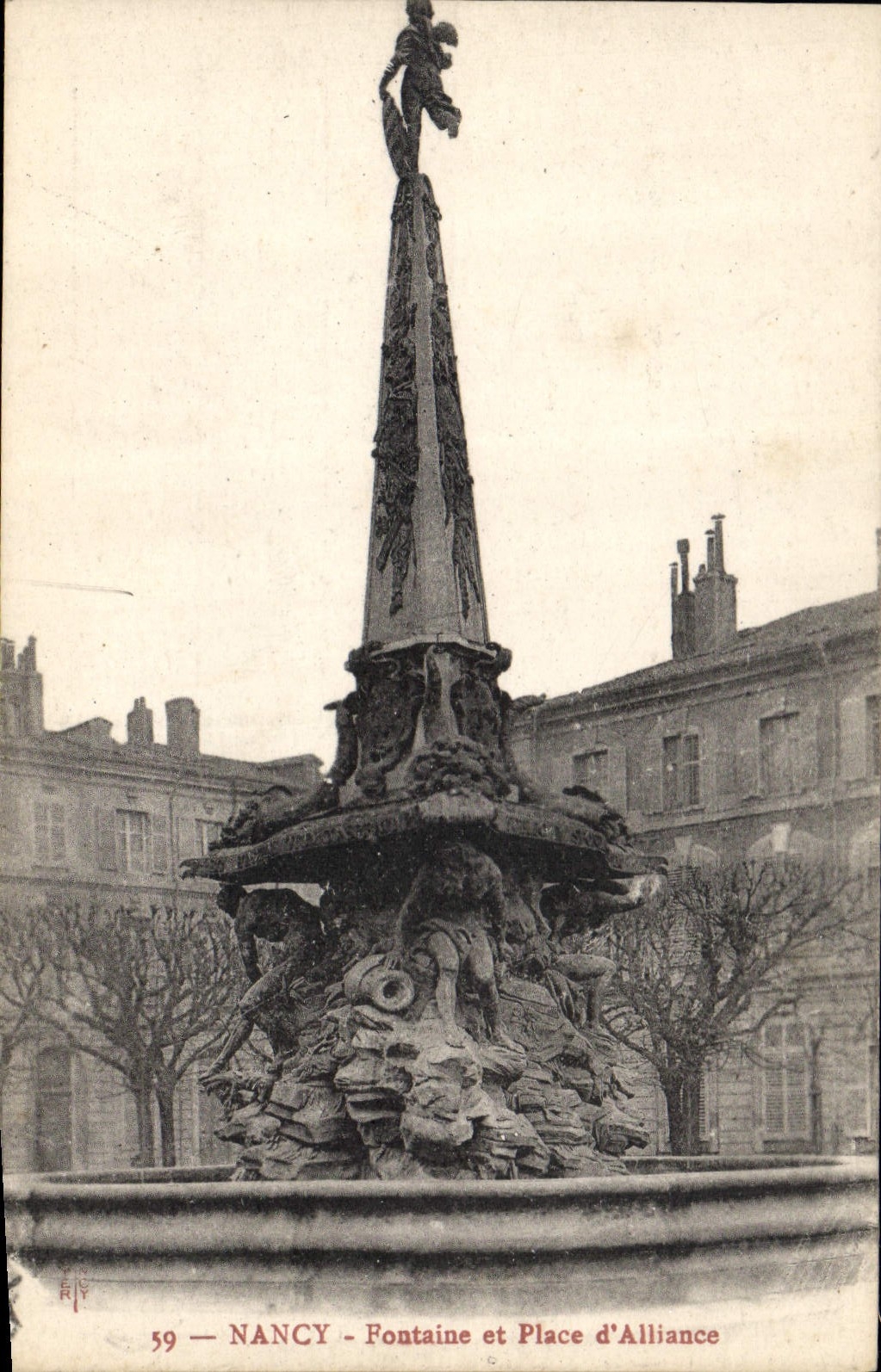 CPA Nancy Fontaine et Place d'Alliance 