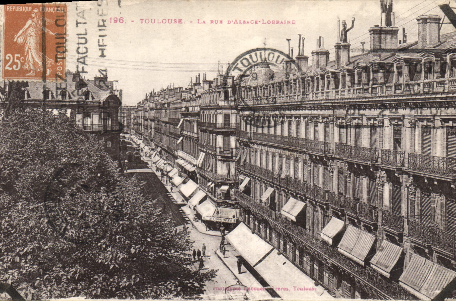 CPA Toulouse La Rue d'Alsace Lorraine 