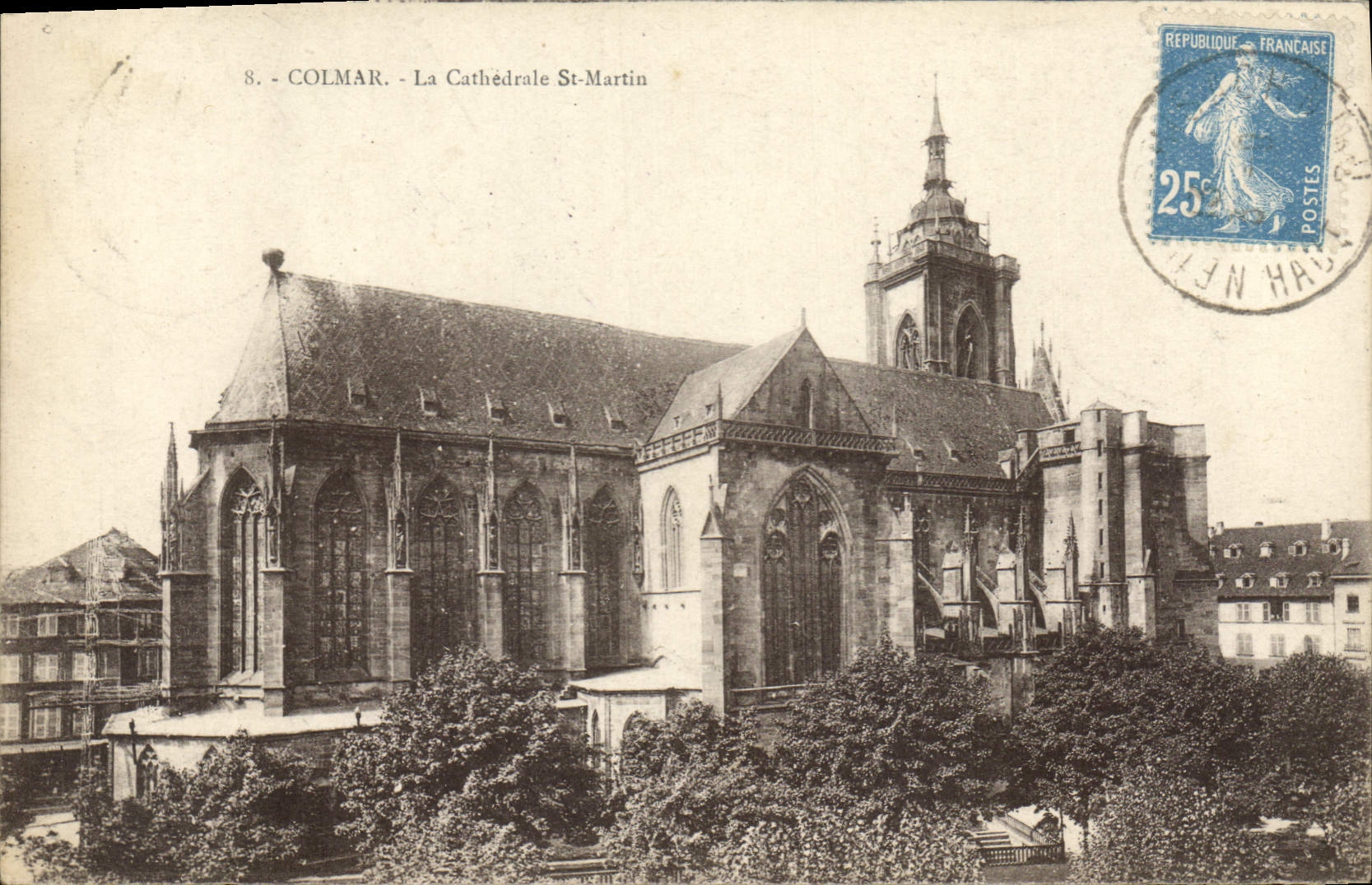 CPA Colmar la Cathedrale St Martin 