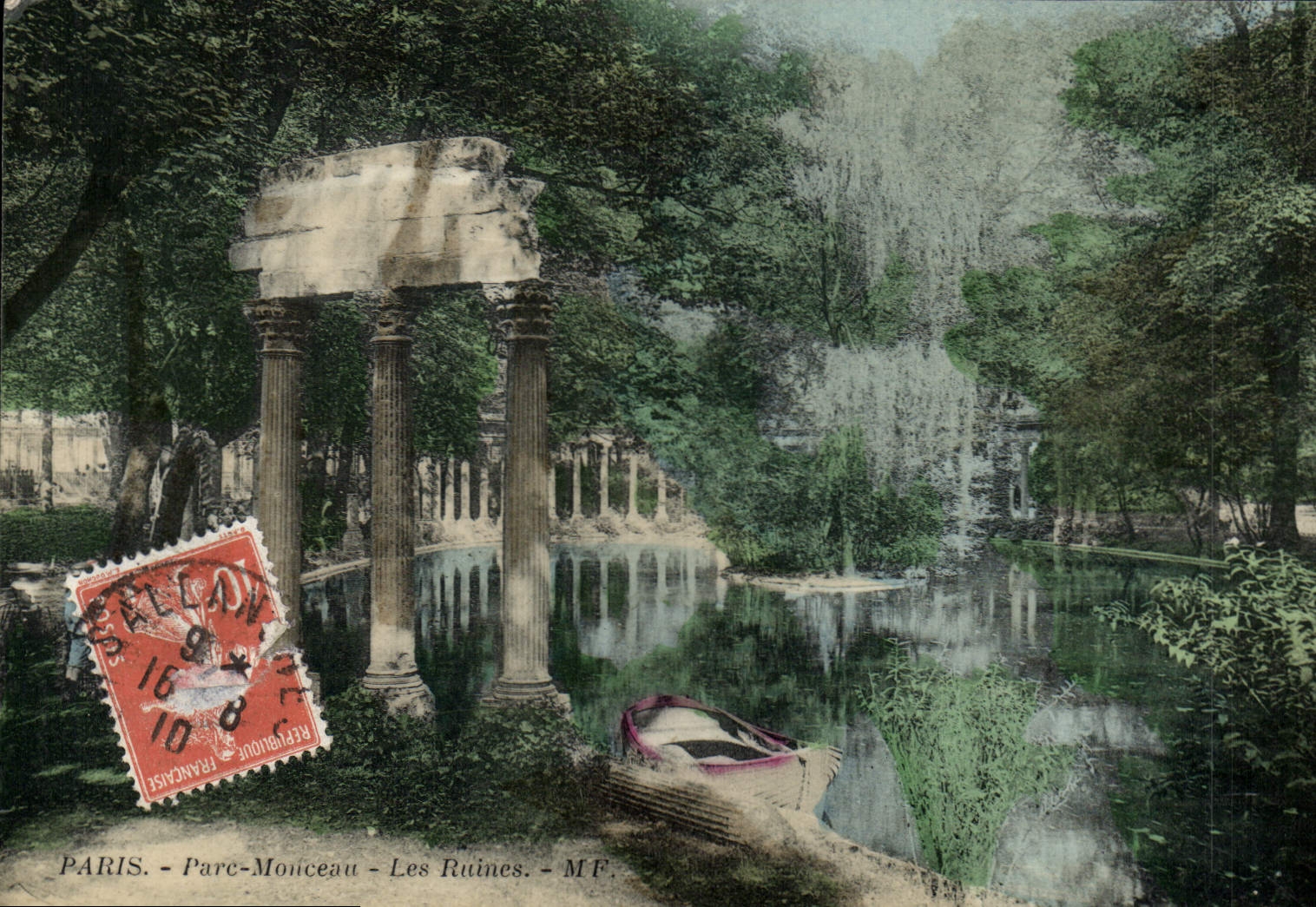 CPA Paris Parc Monceau les Ruines