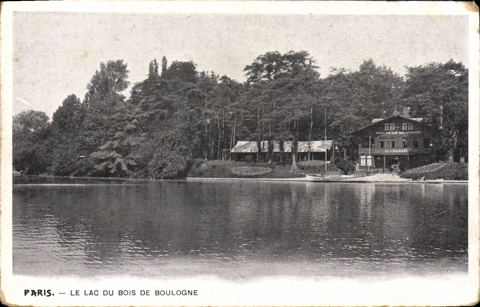 CPA Paris le Lac du Bois de Boulogne 