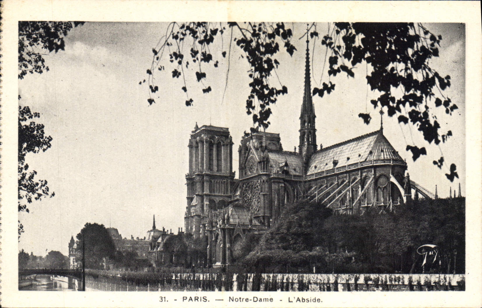 CPA Paris Notre Dame l'Abside