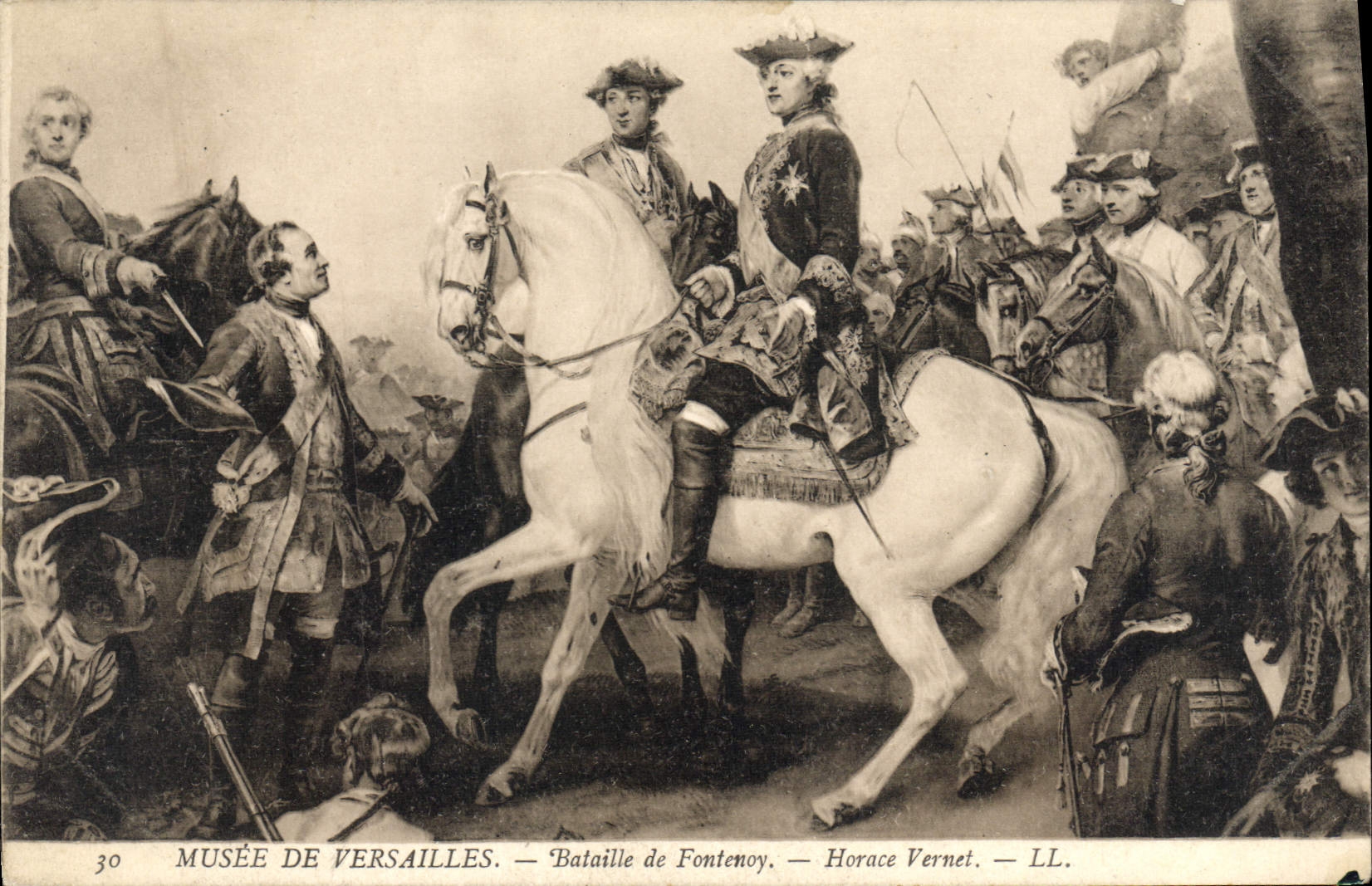 CPA Musee de Versailles Bataille de Fontenoy Horace Vernet 