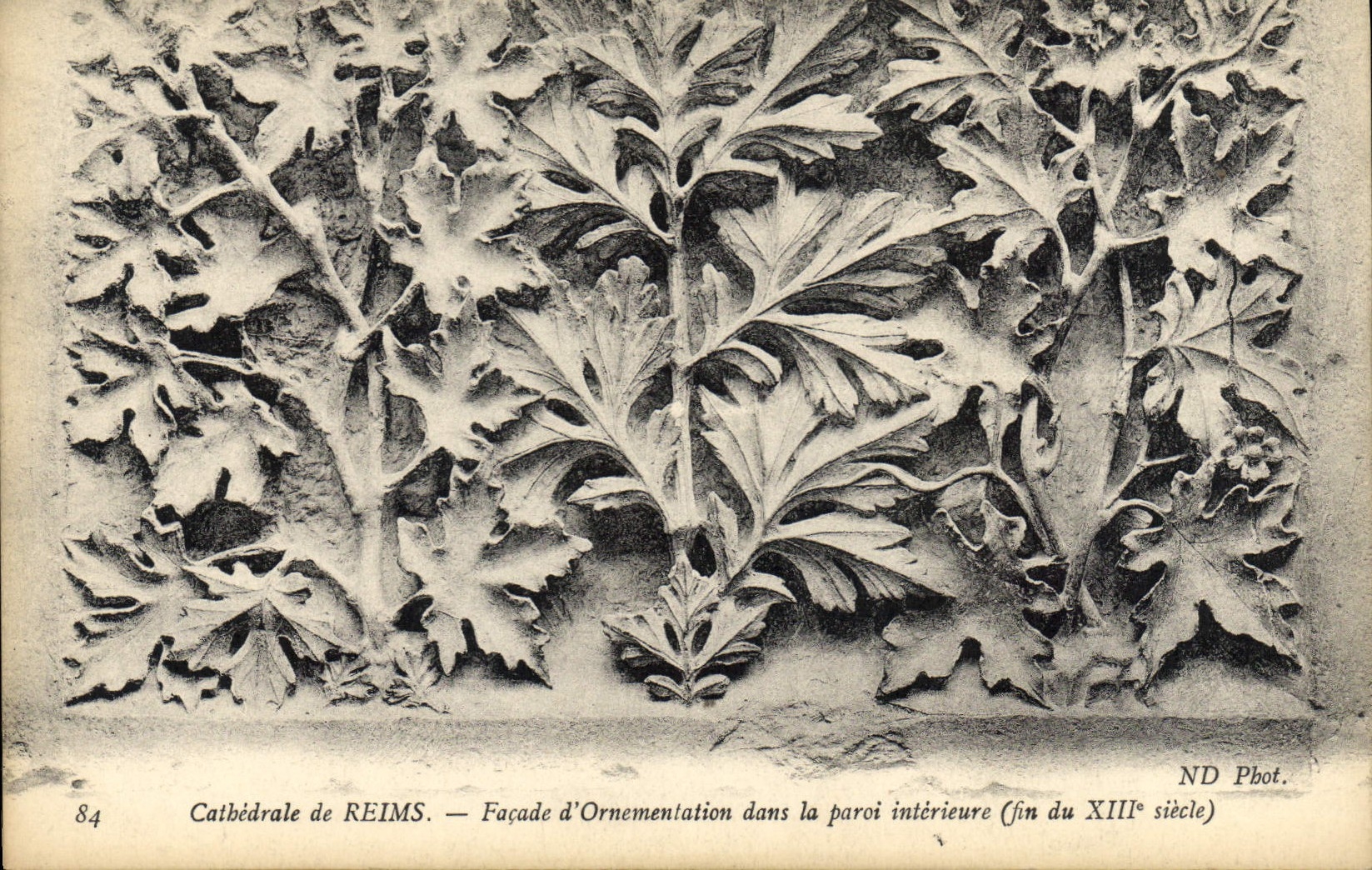 CPA Cathedrale de Reims Facade d'Ornementation dans la Paroi interieure fin du XIII siecle