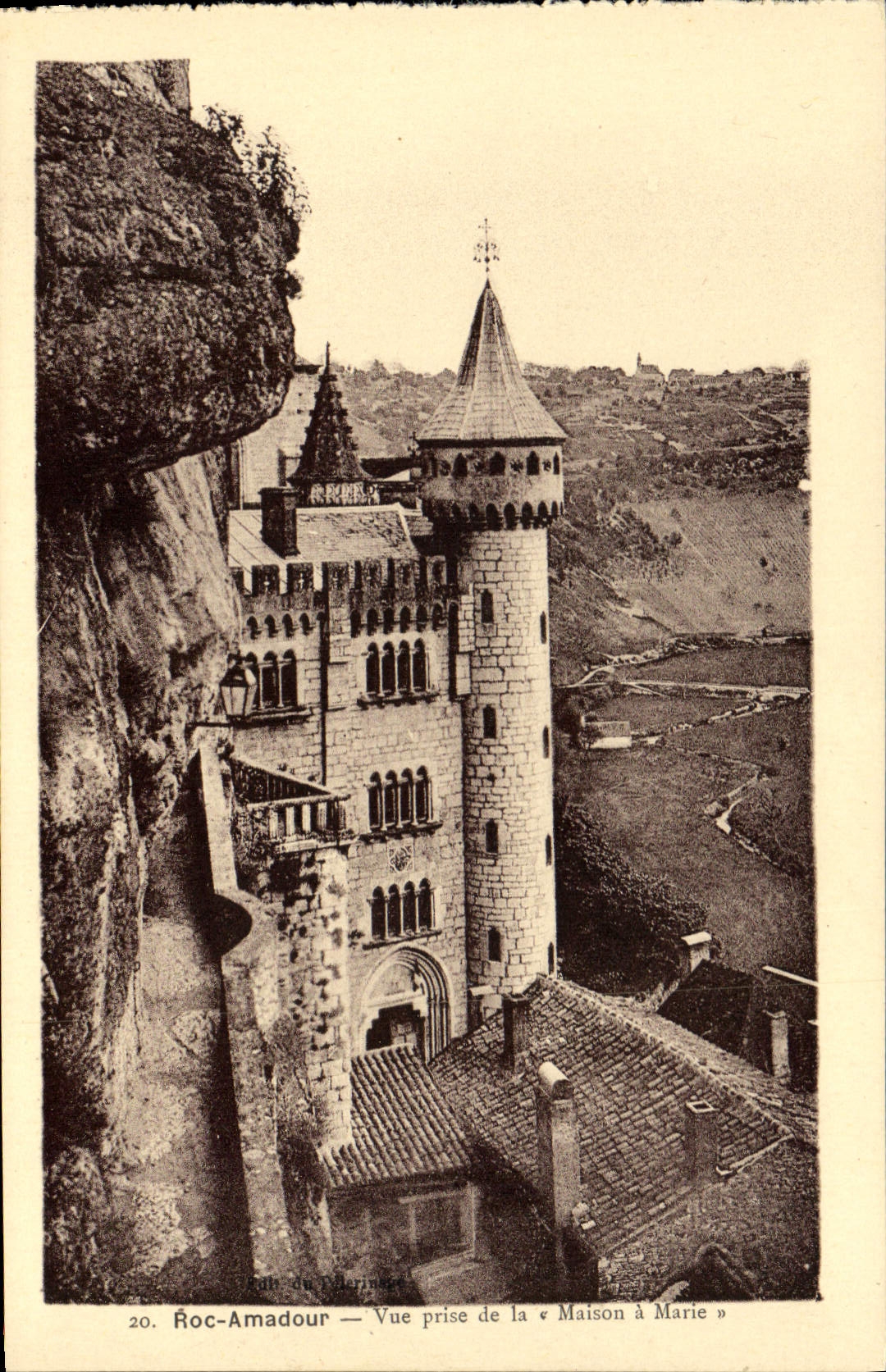 CPA Roc Amadour vue prise de la Maison a Marie 