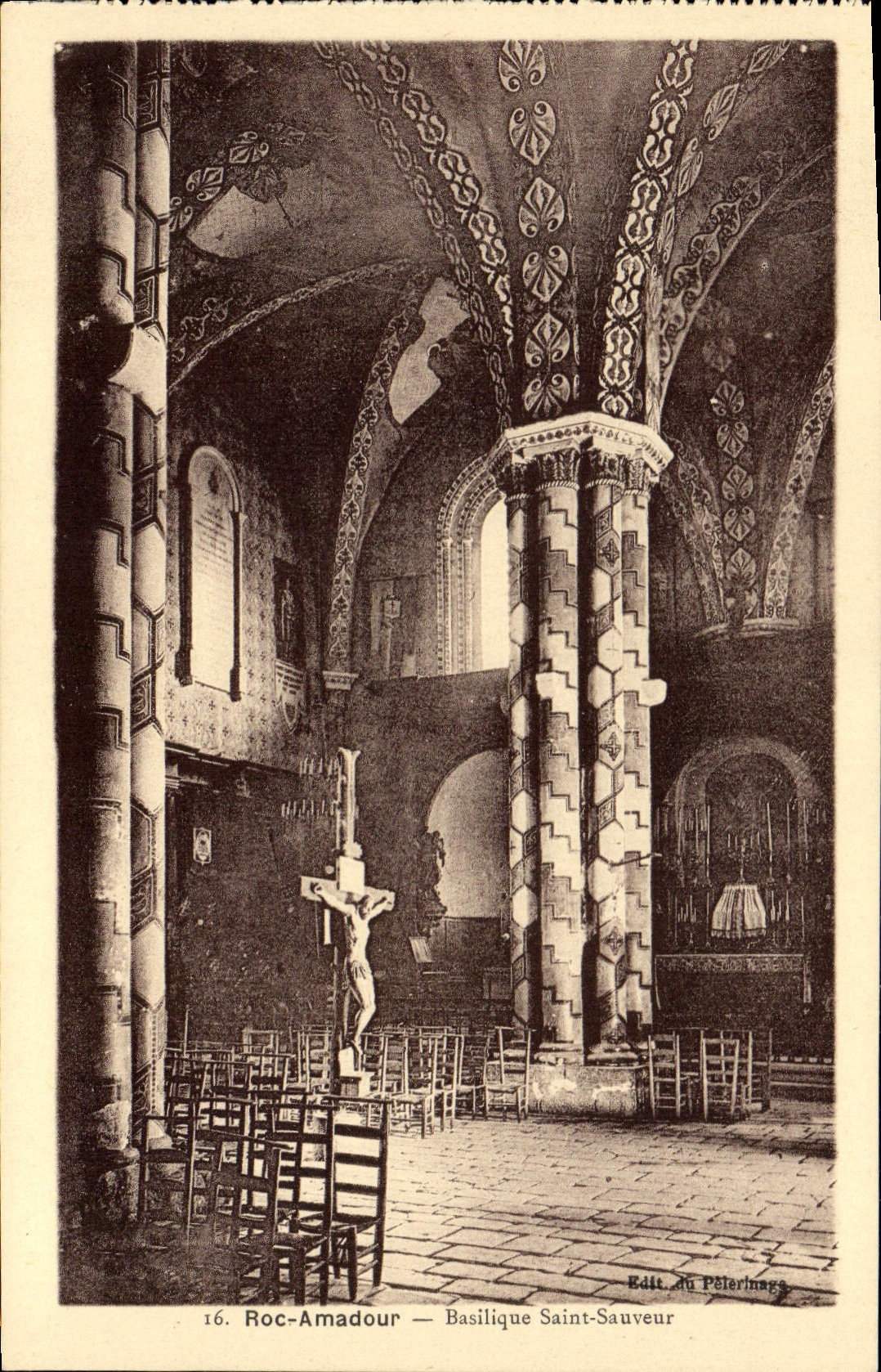 CPA Roc Amadour Basilique Saint Sauveur