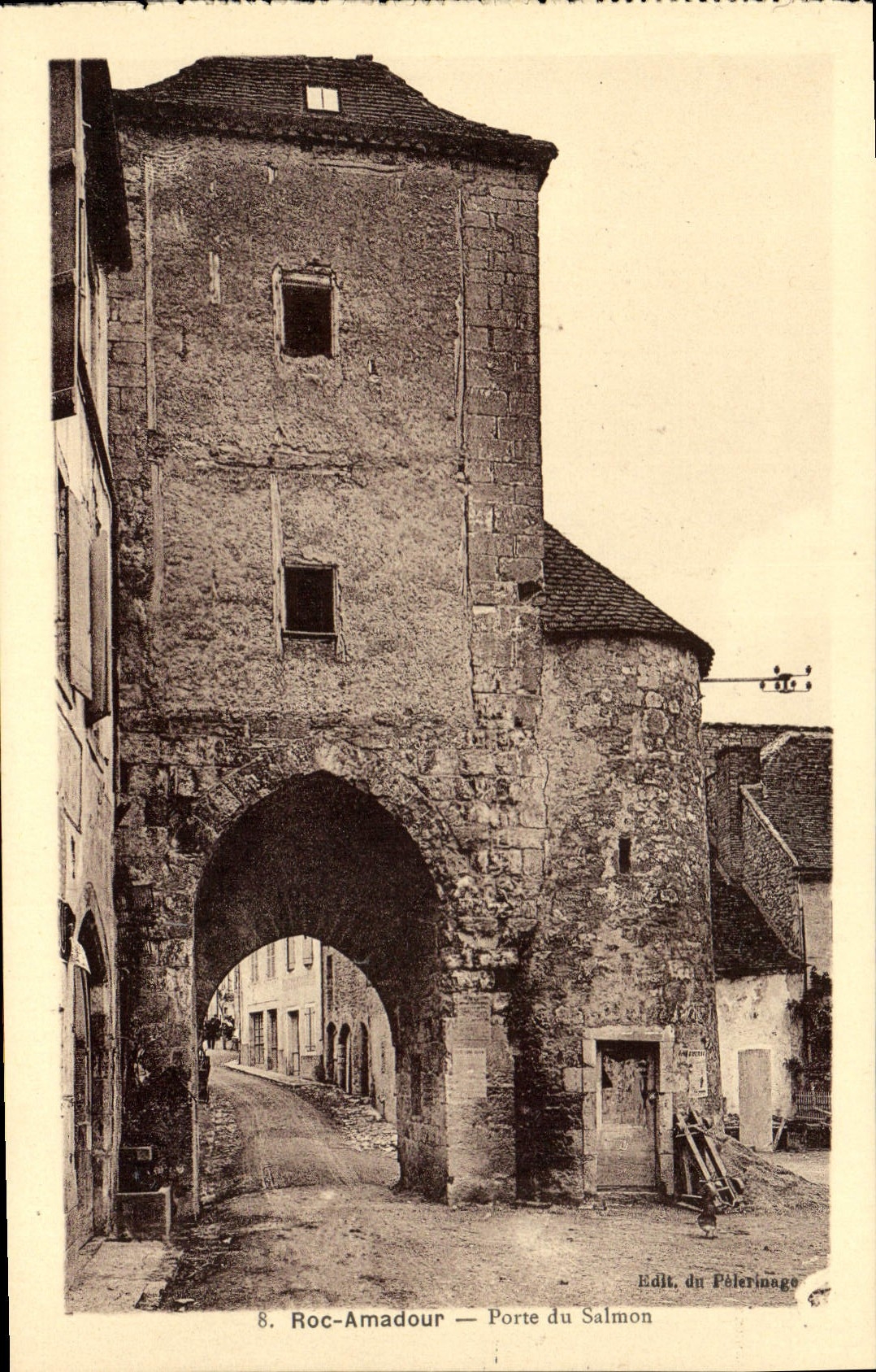 CPA Roc Amadour Porte du Salmon 