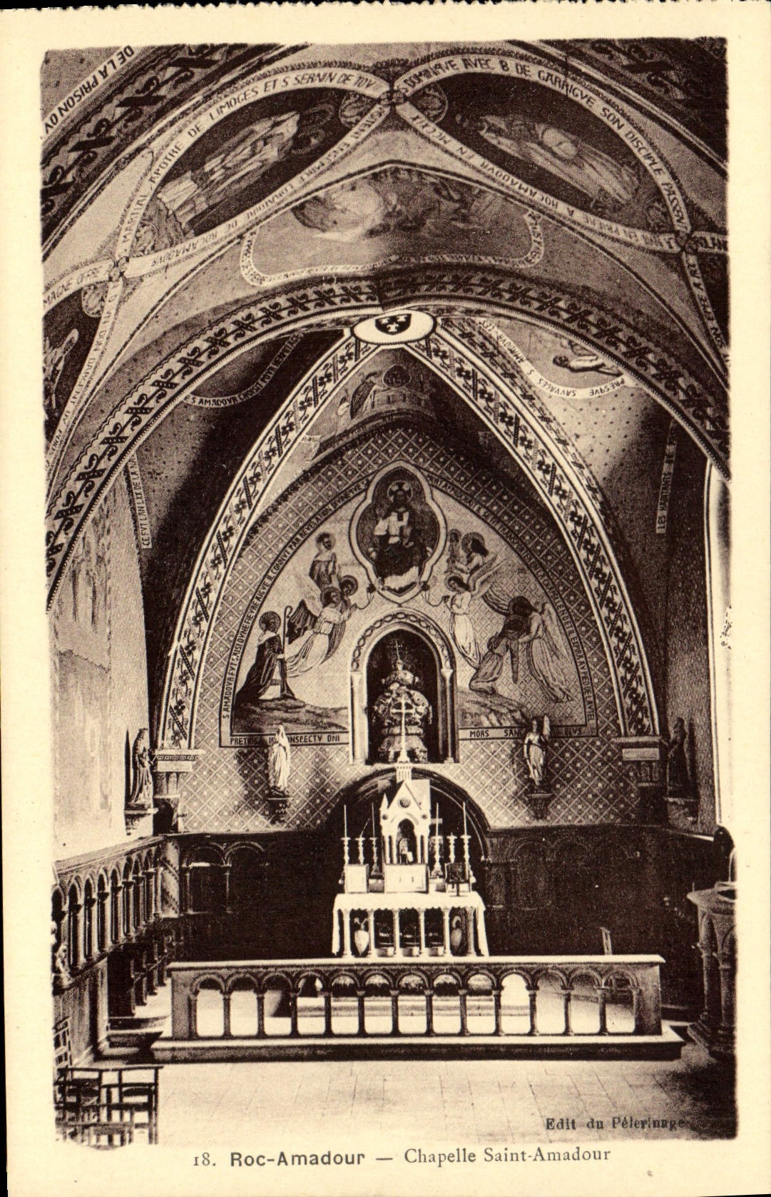 CPA Roc Amadour Chapelle Saint Am 