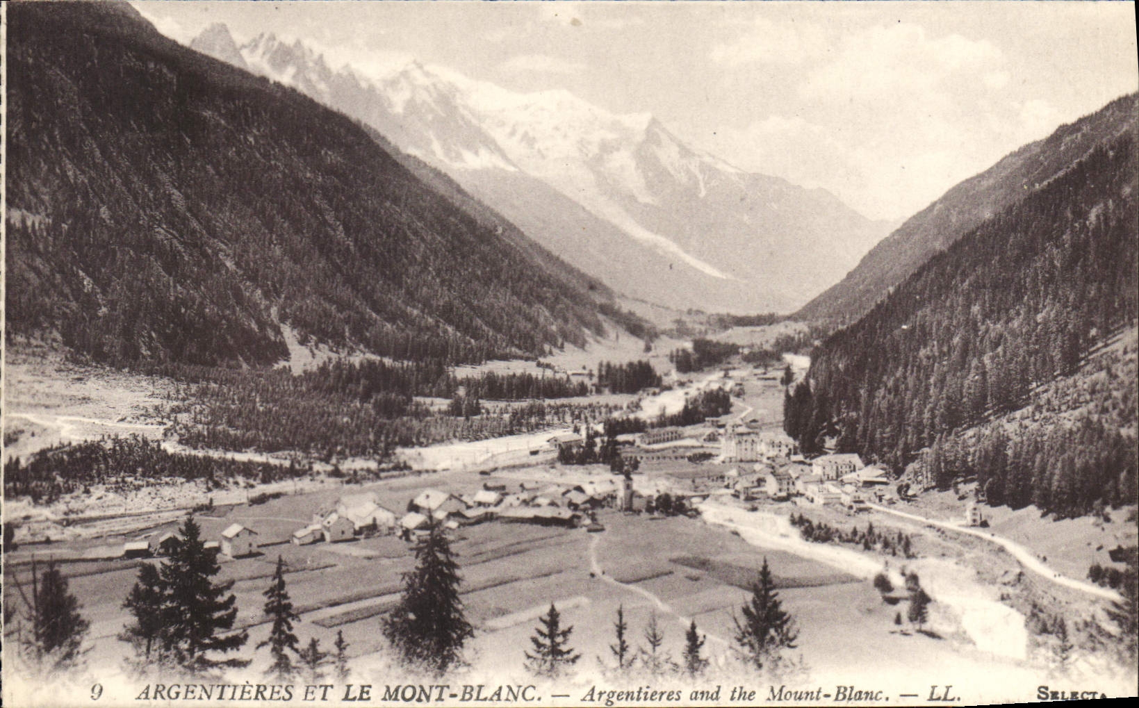 CPA Argentieres et le Mont Blanc