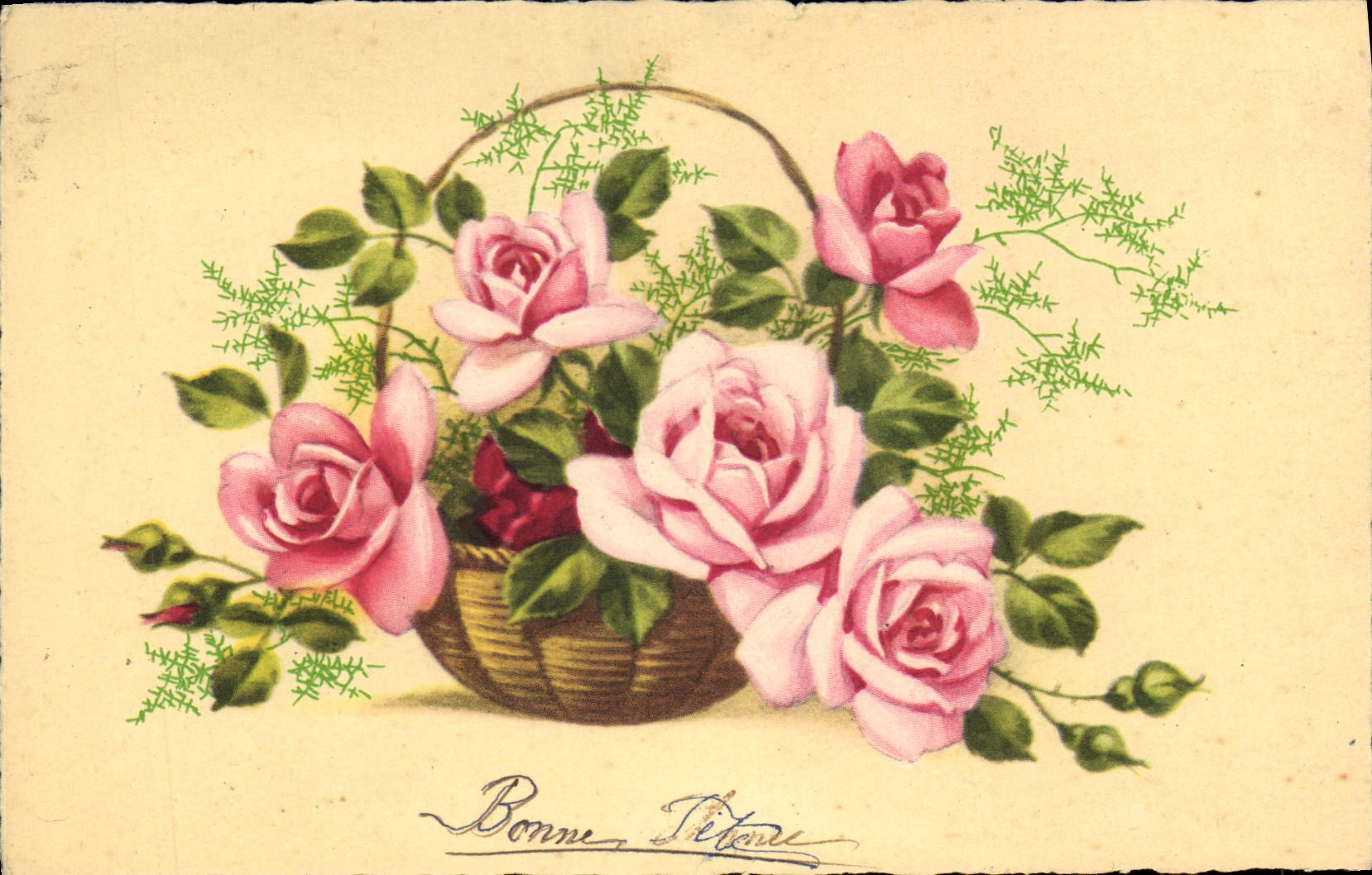 CPA Bonne Fete Fleurs