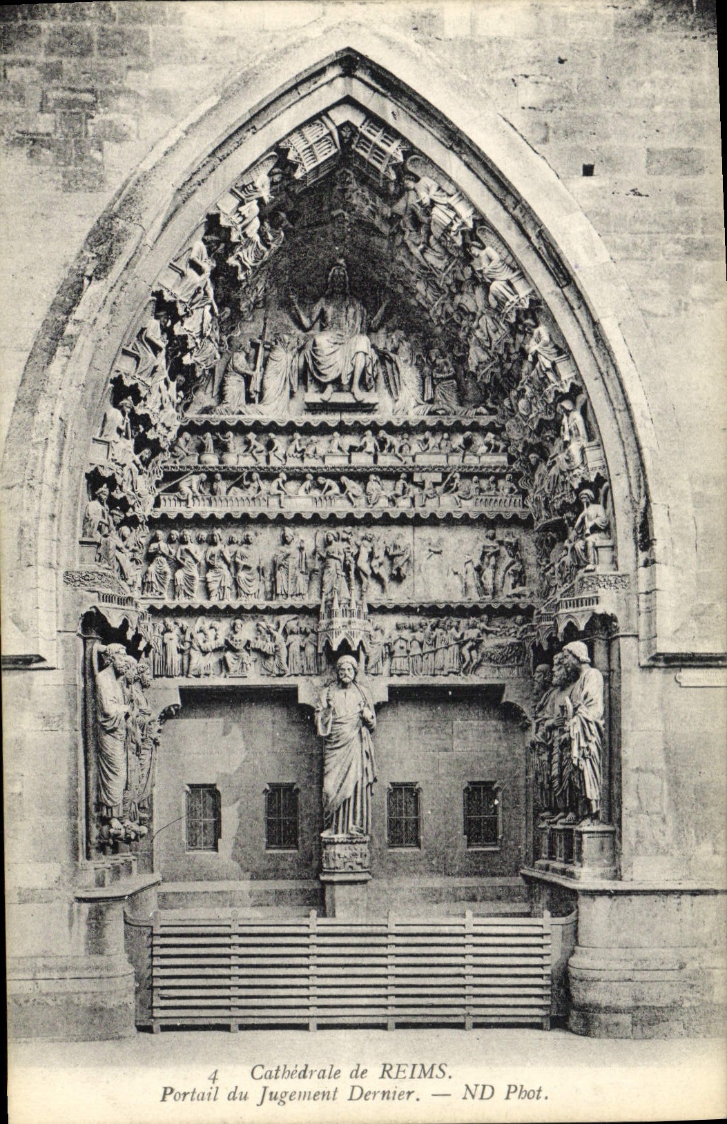 CPA Cathedrale de Reims Portail du Jugement Dernier 