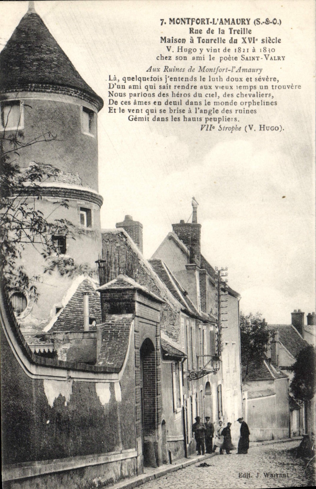 CPA Montfort l'Amaury S & O Rue de la Treille