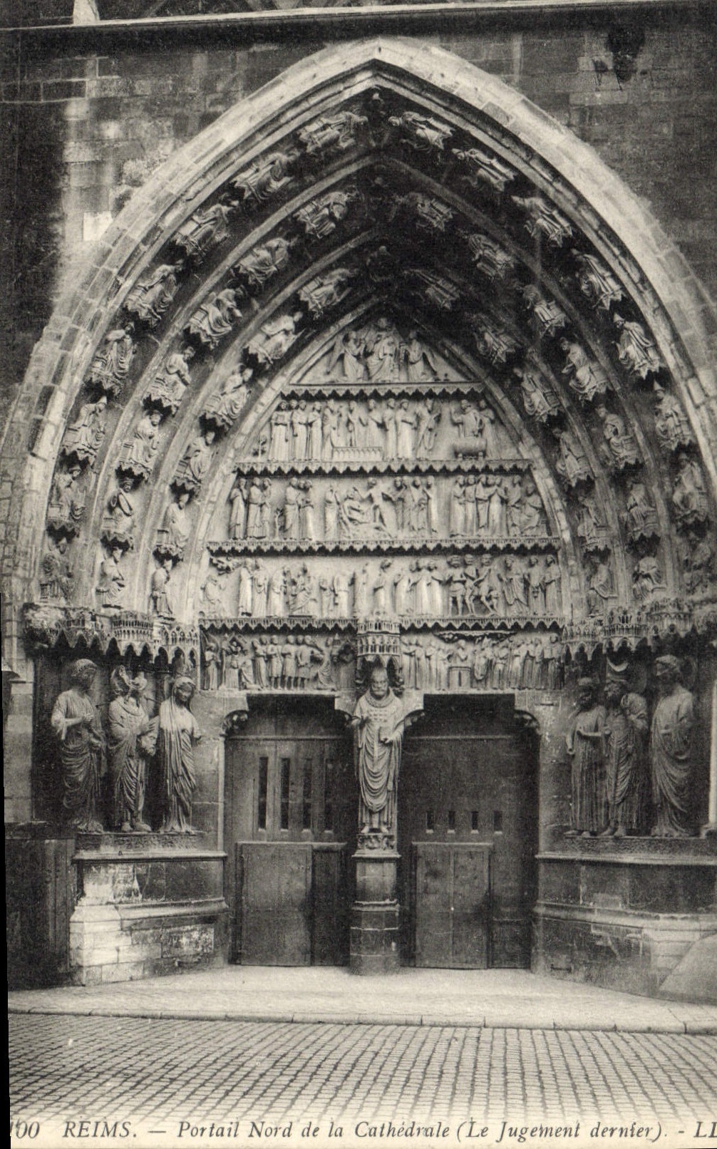 CPA Reims Portail Nord de la Cathedrale Le Jugement dernier 