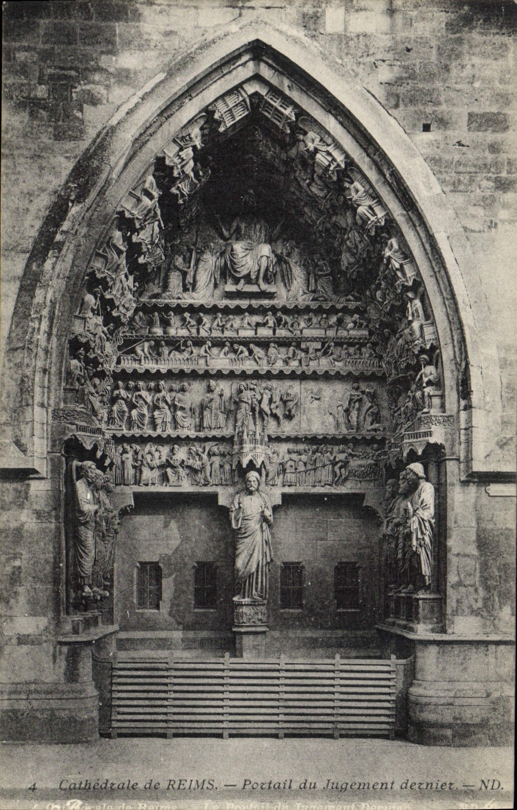 CPA Cathedrale de Reims Portail de Jugement dernier 