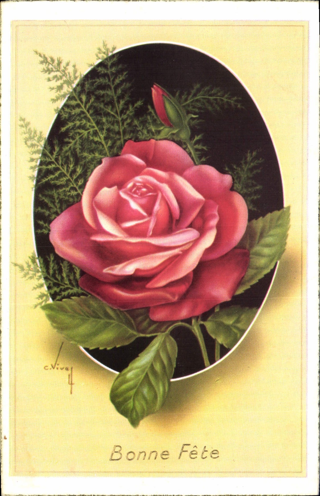 CPA Bonne Fete Fleurs