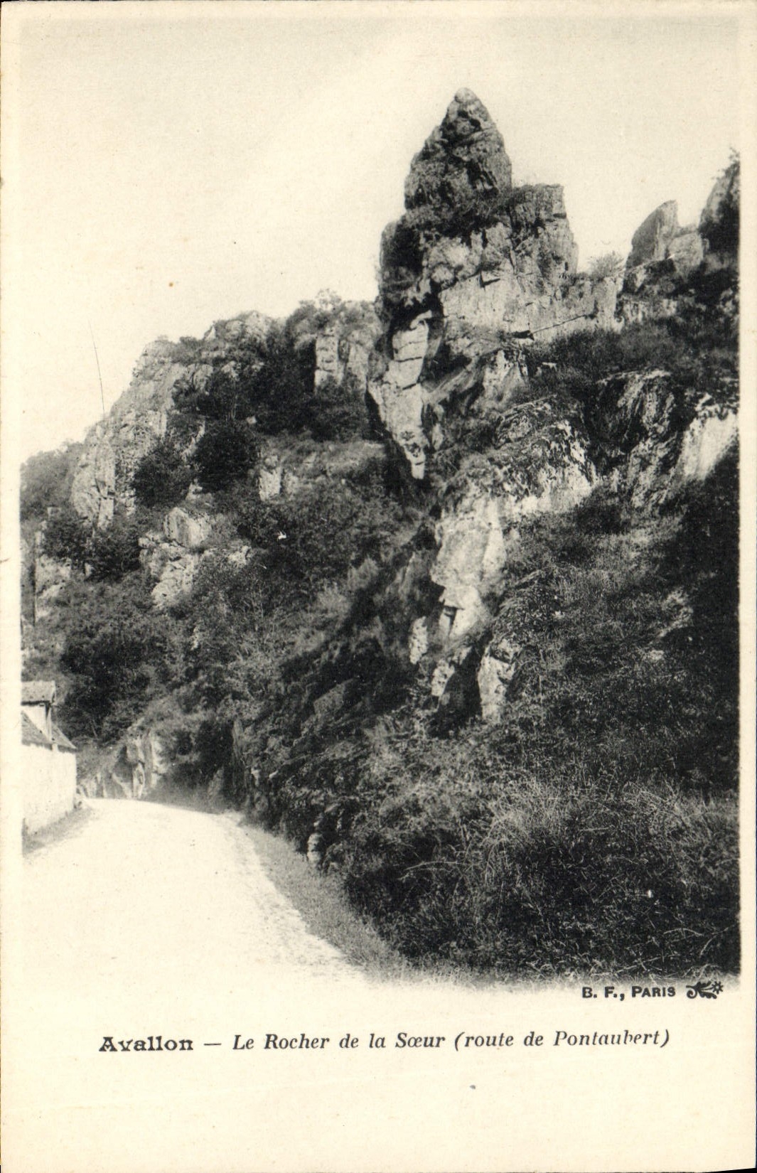 CPA Avallon Le Rocher de la Soeur route de Pontaubert 